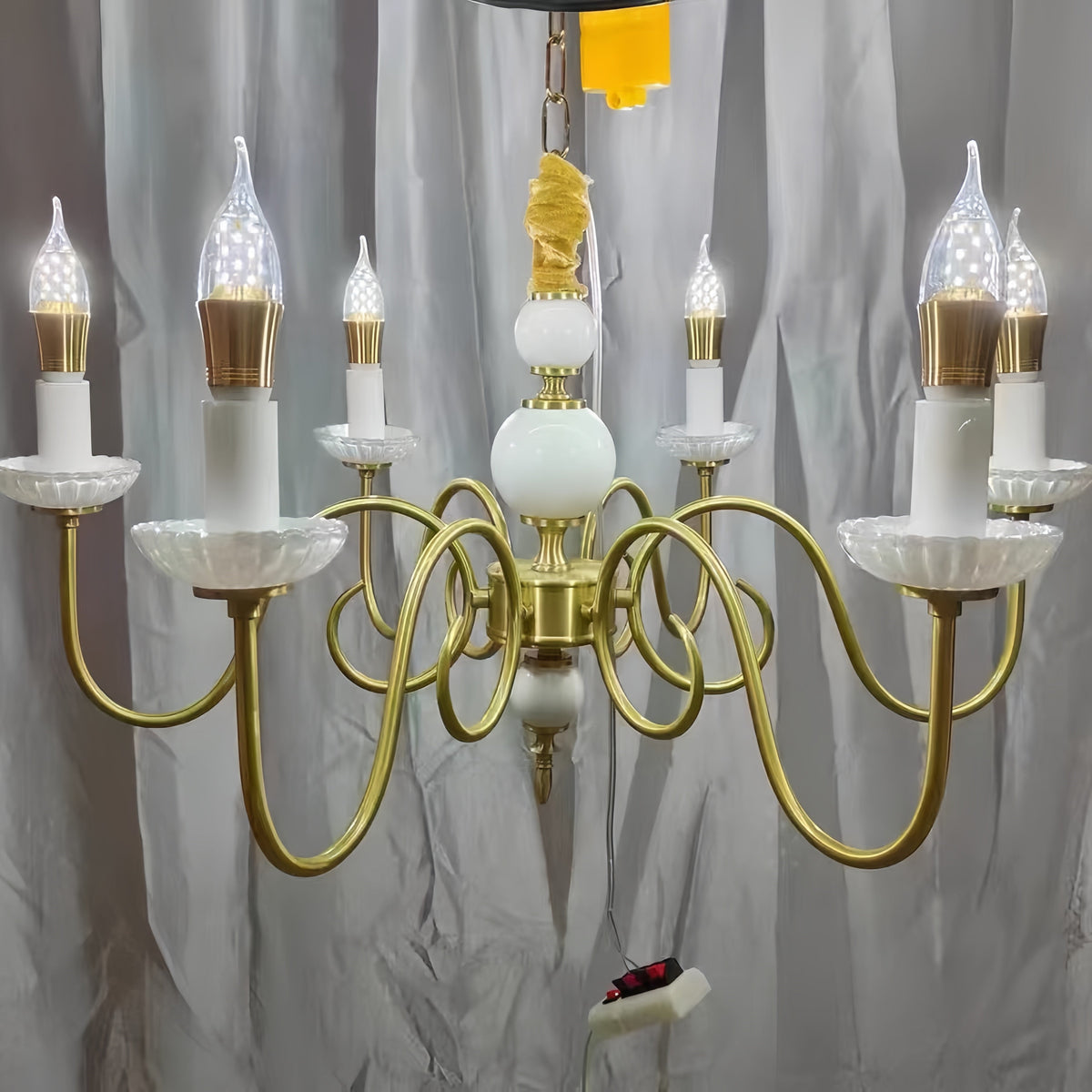 Hatherdale Ceramic Chandelier-Moonnatur