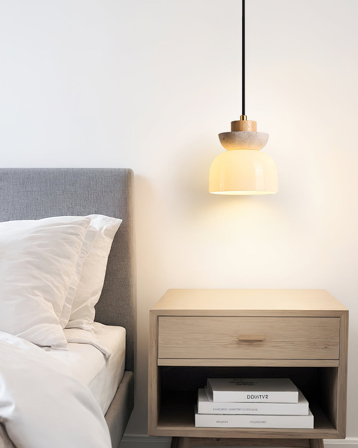 Caldenelle Travertine Pendant Light-Moonnatur