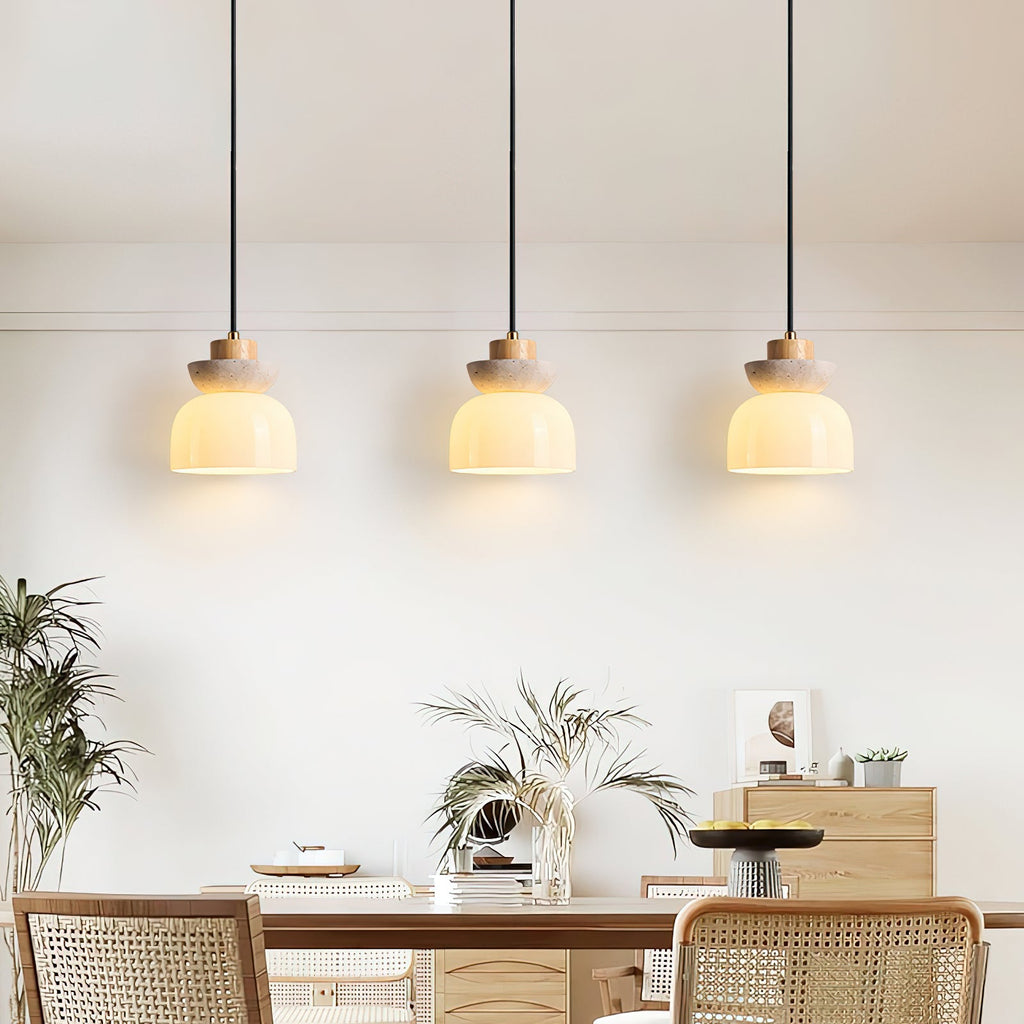 Caldenelle Travertine Pendant Light-Moonnatur