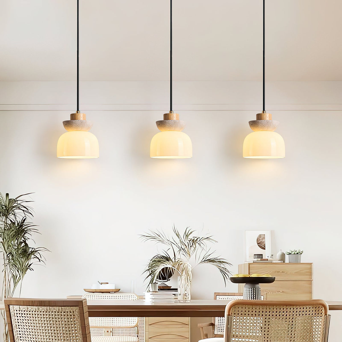 Caldenelle Travertine Pendant Light-Moonnatur