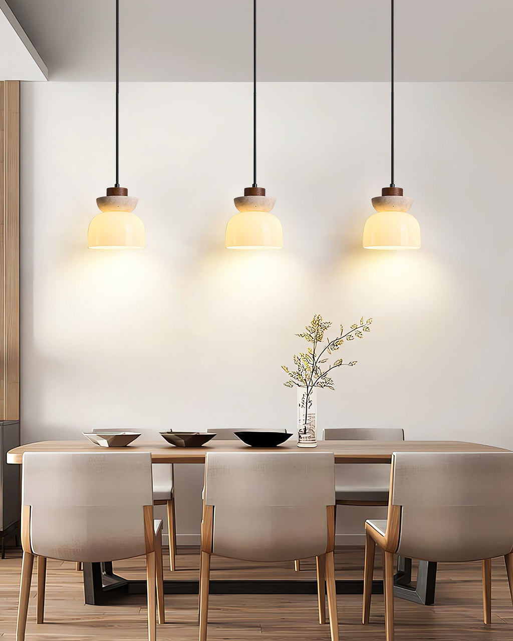 Caldenelle Travertine Pendant Light-Moonnatur