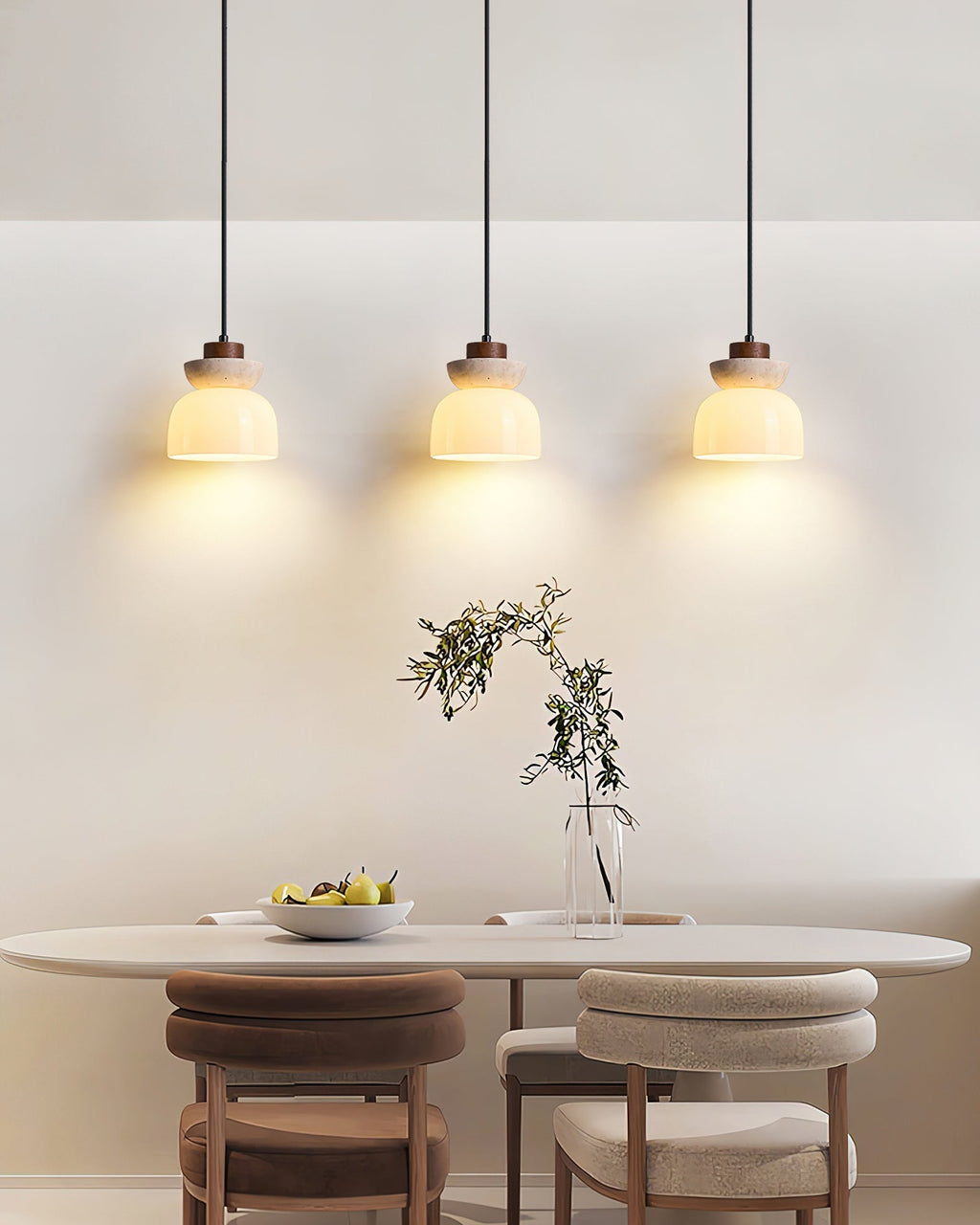 Caldenelle Travertine Pendant Light-Moonnatur