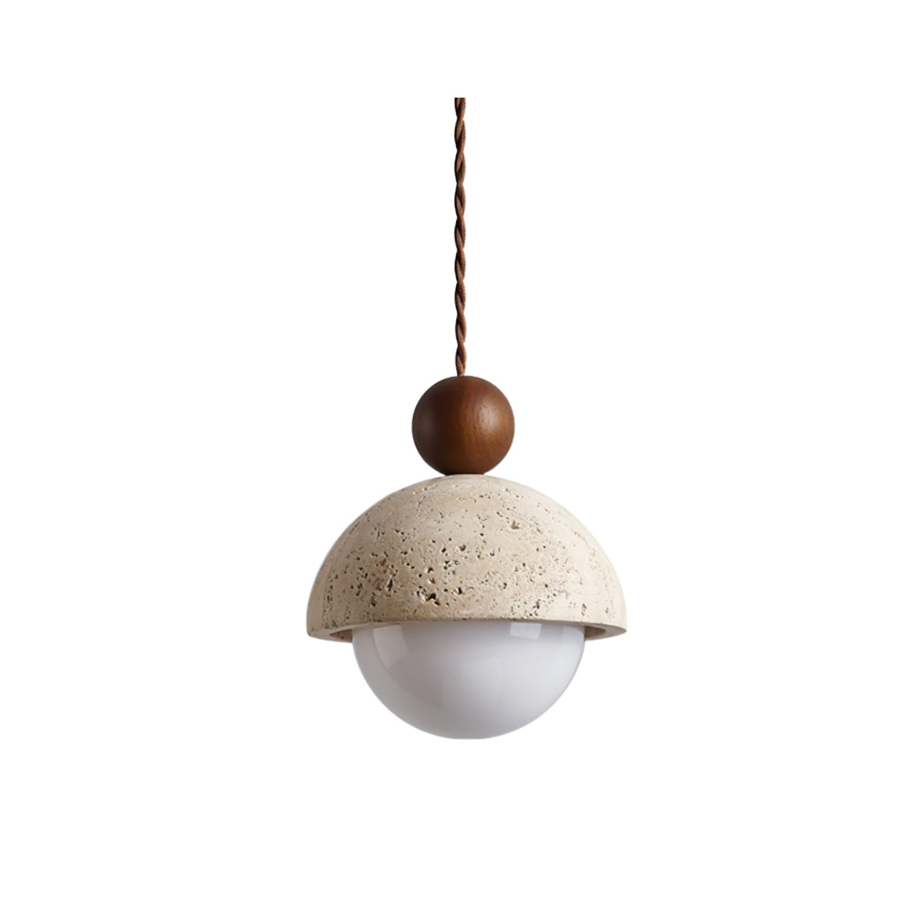 Rildenley Travertine Pendant Light-Moonnatur