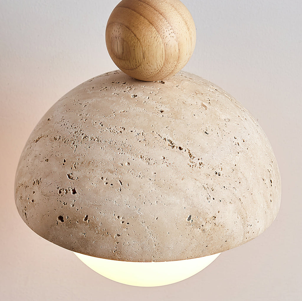 Rildenley Travertine Pendant Light-Moonnatur