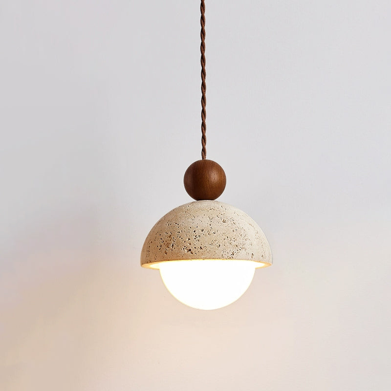 Rildenley Travertine Pendant Light-Moonnatur
