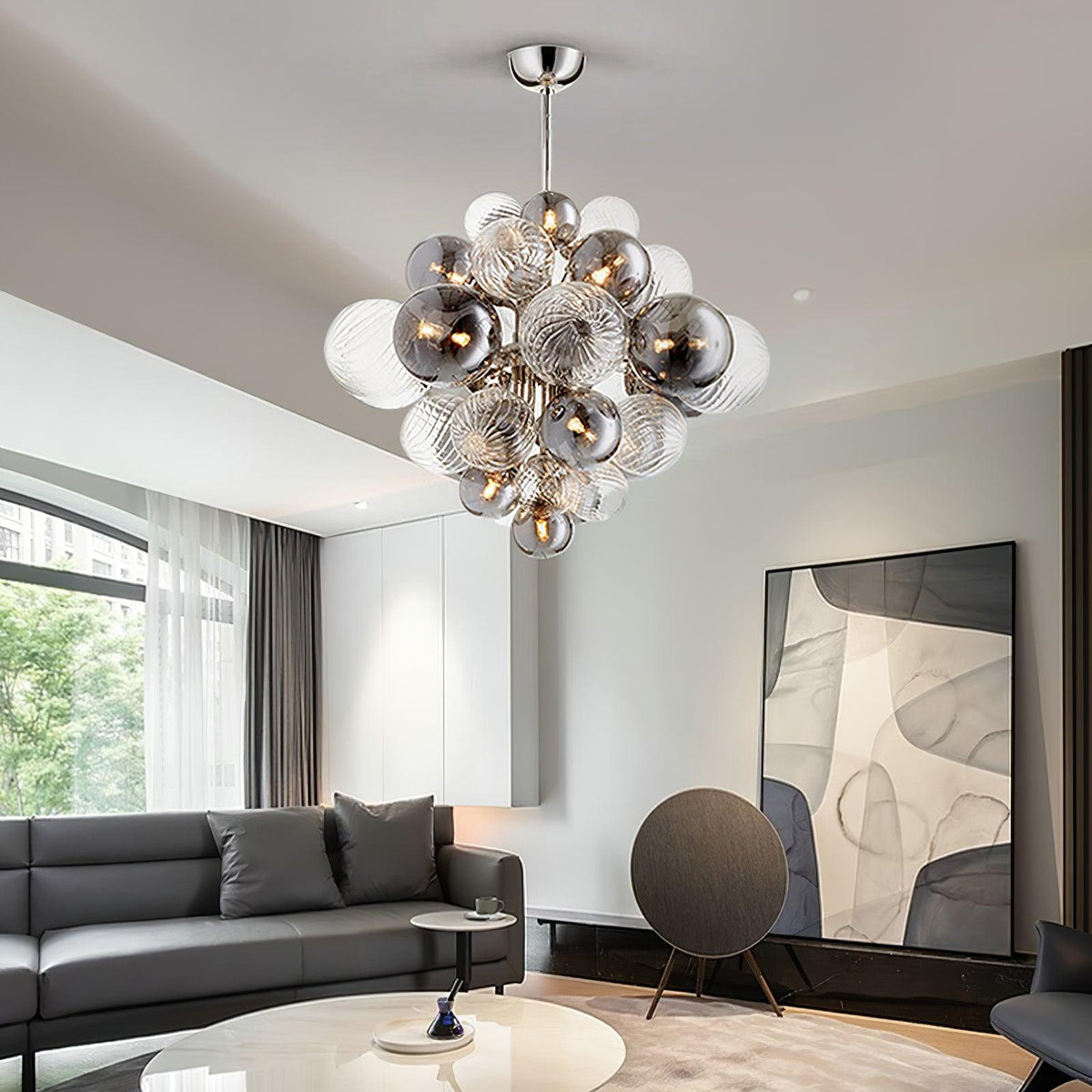 Hazellyn Glass Chandelier-Moonnatur