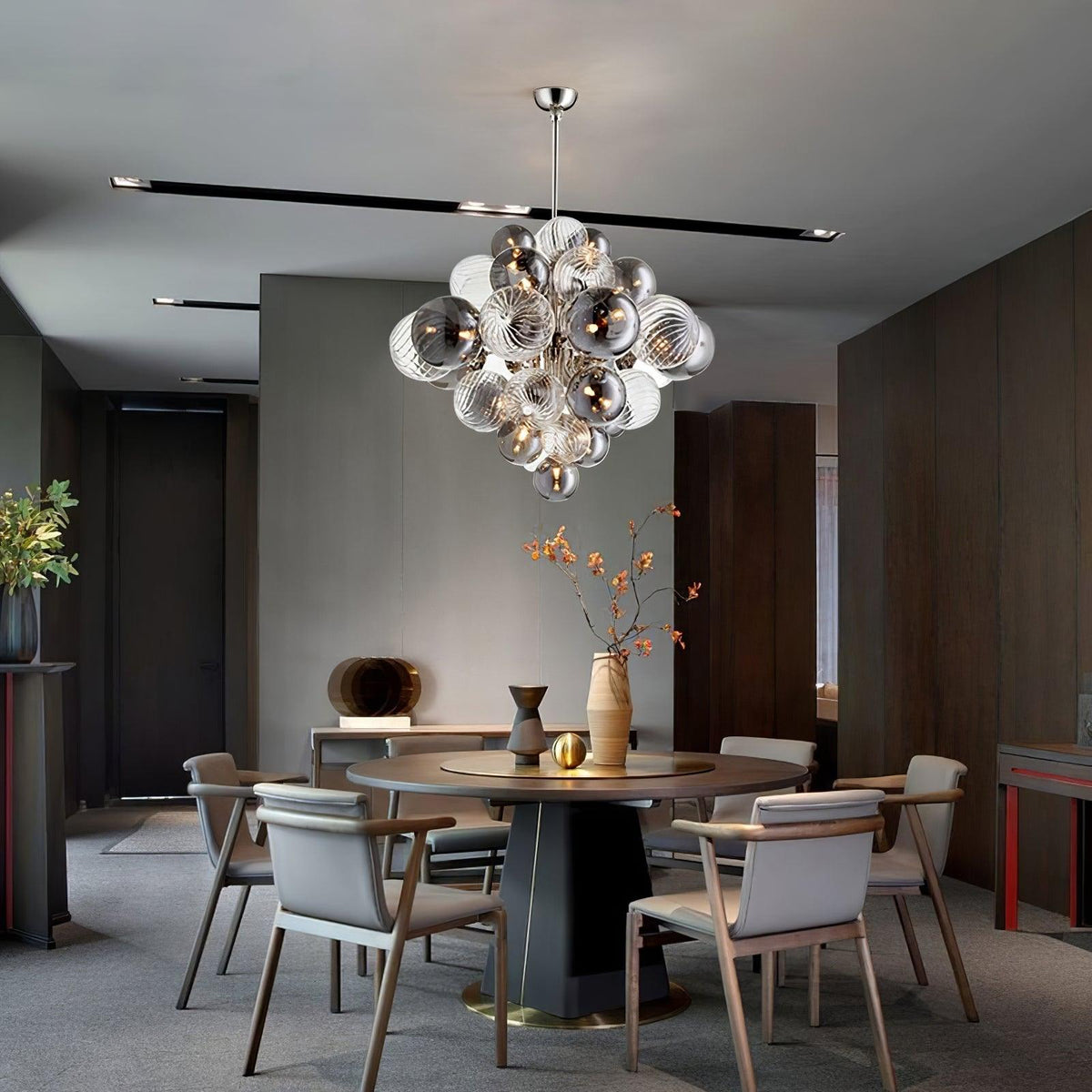 Hazellyn Glass Chandelier-Moonnatur