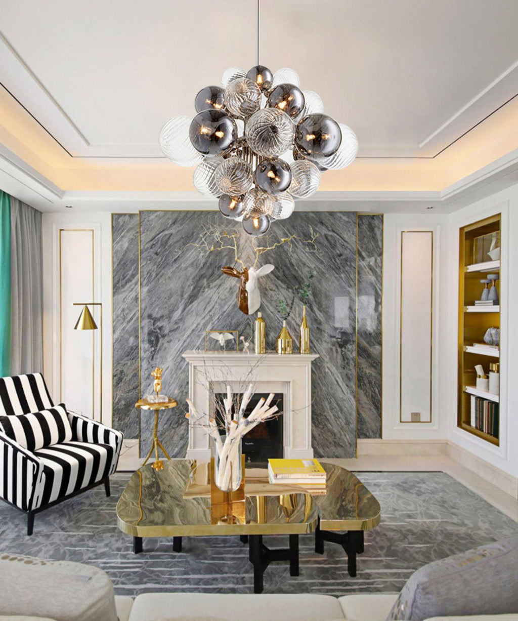 Hazellyn Glass Chandelier-Moonnatur