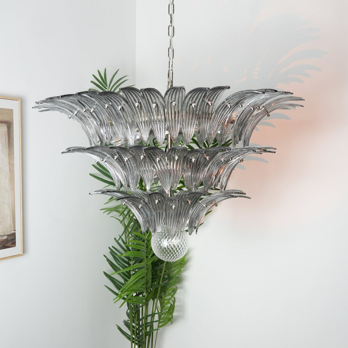 Caldenlark Glass Chandelier-Moonnatur