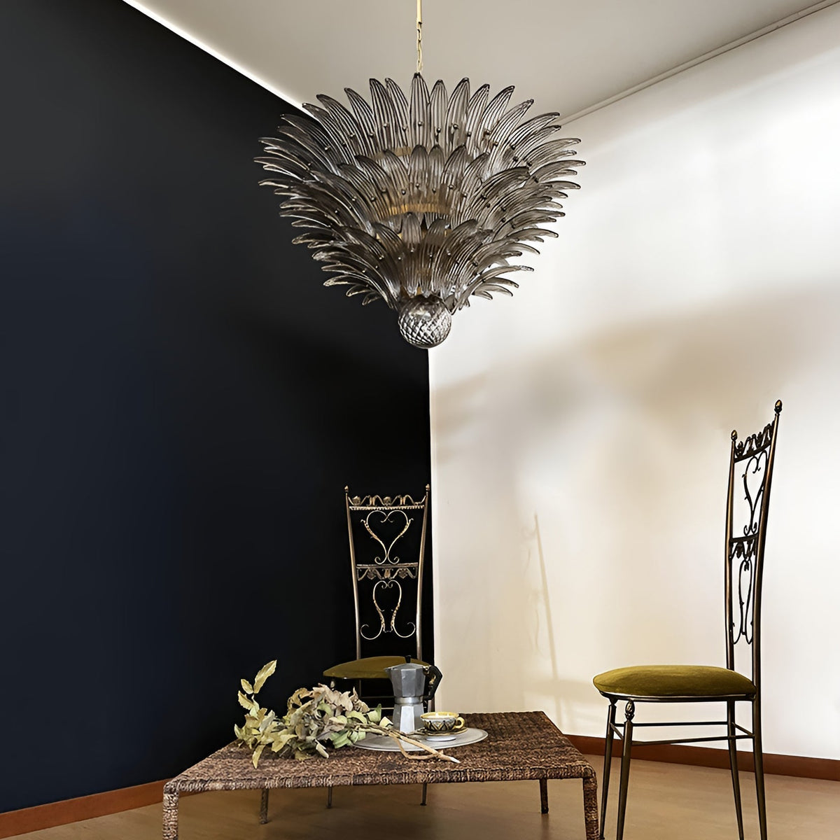 Caldenlark Glass Chandelier-Moonnatur