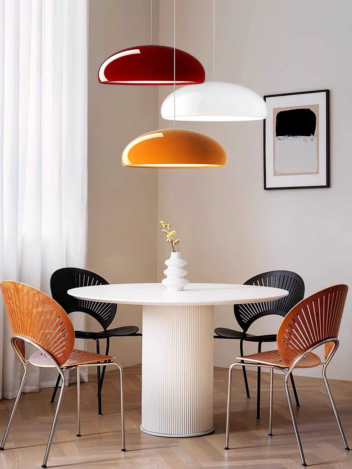 Jendrel Plastic Pendant Light-Moonnatur