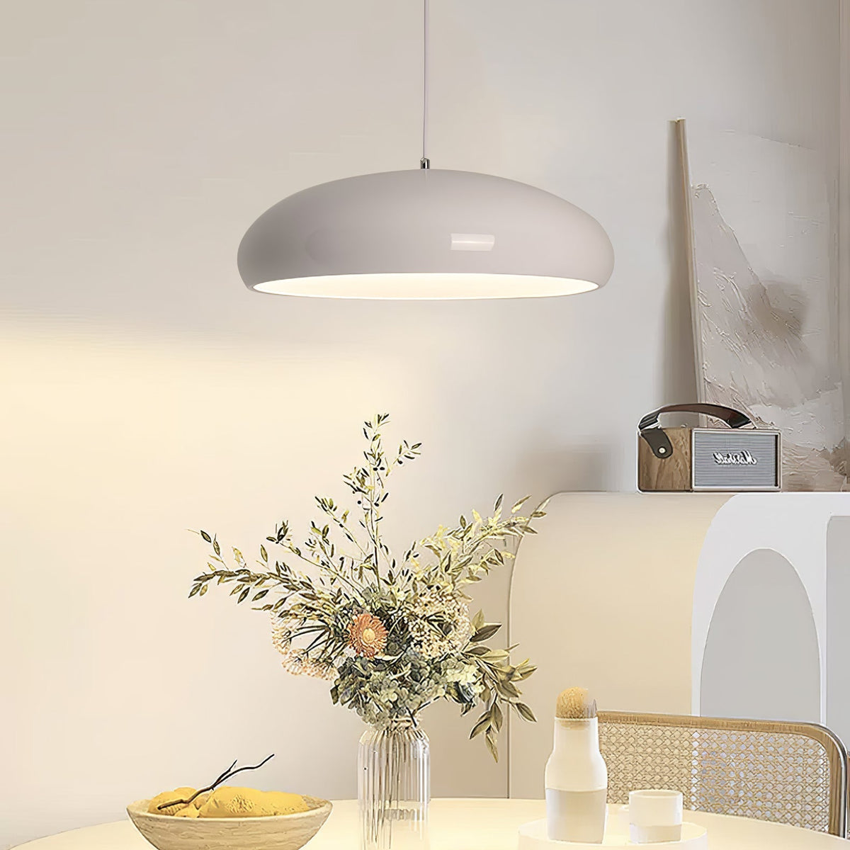 Jendrel Plastic Pendant Light-Moonnatur