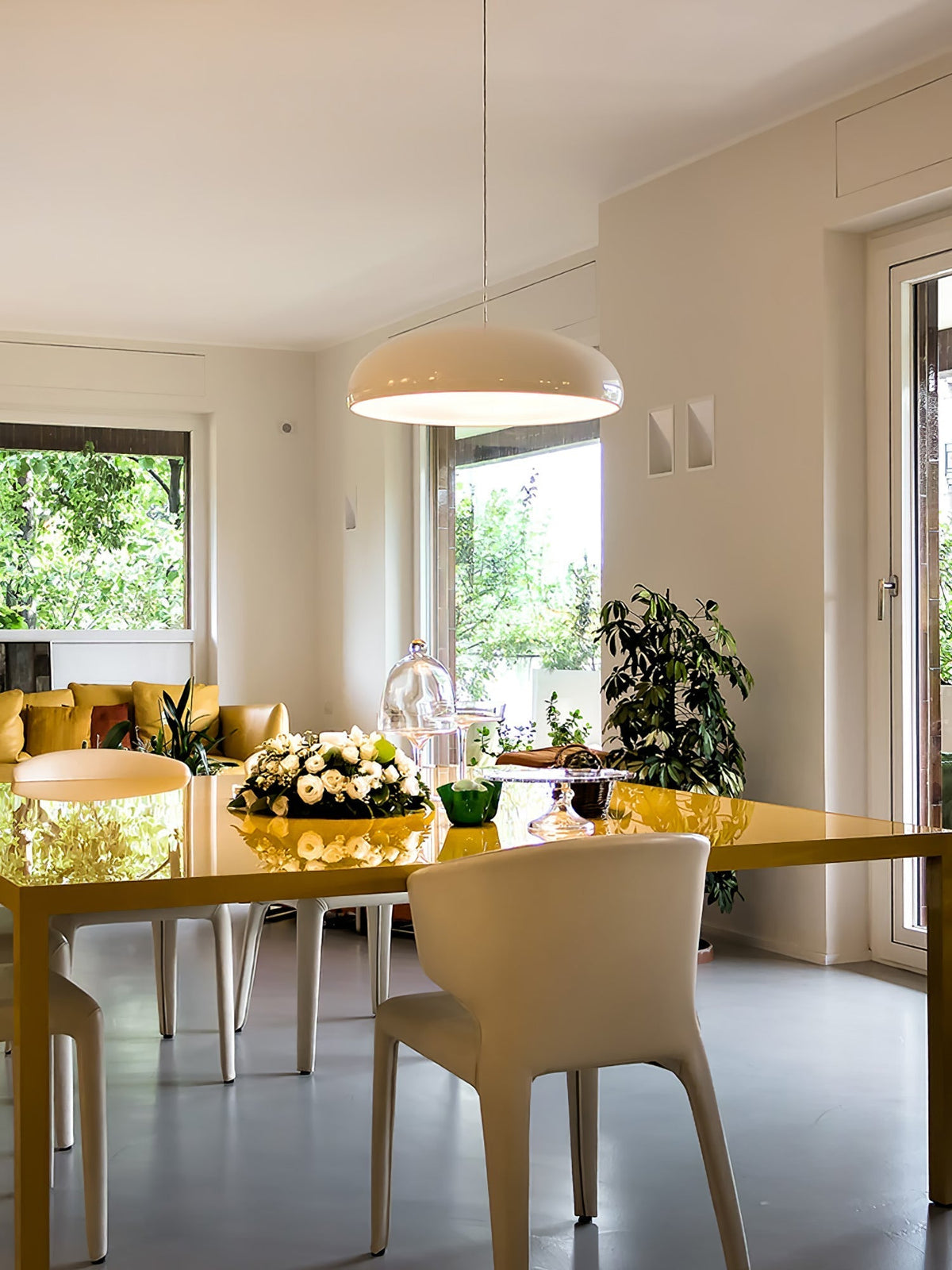 Jendrel Plastic Pendant Light-Moonnatur
