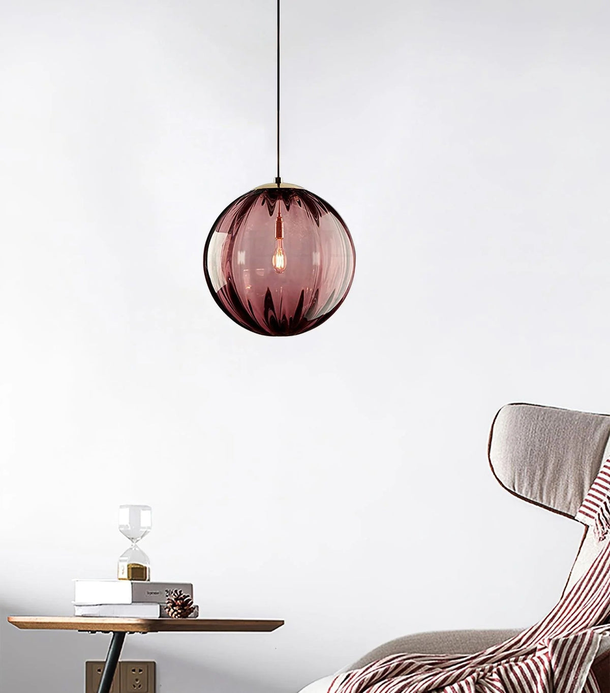 Helmisse Glass Pendant Light-Moonnatur