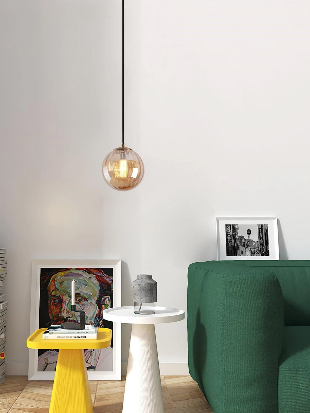 Helmisse Glass Pendant Light-Moonnatur