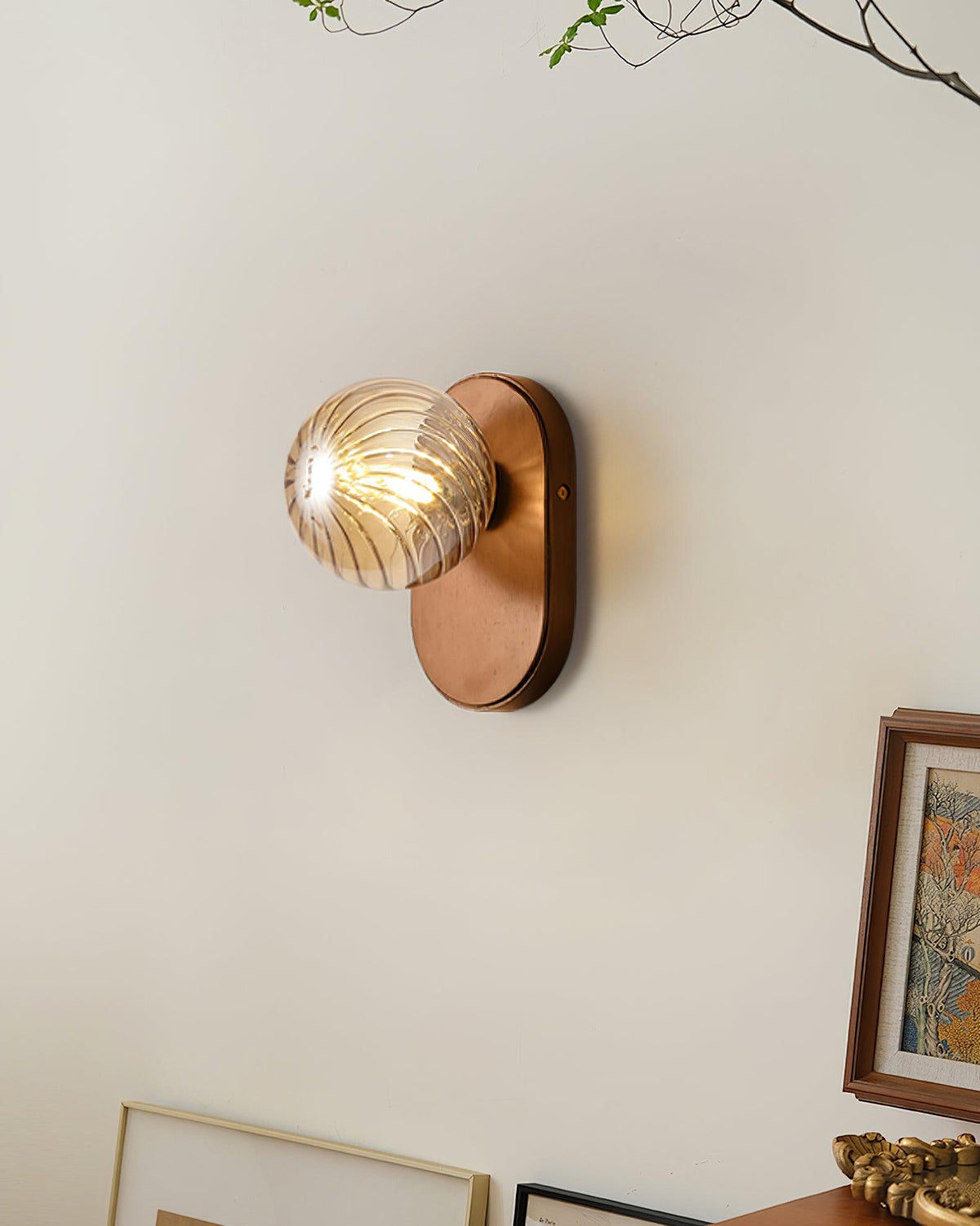 Baldenwren Wood Wall Light-Moonnatur