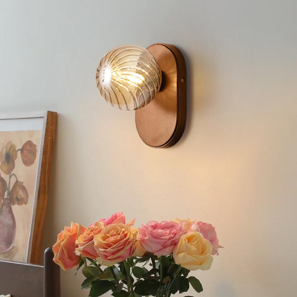 Baldenwren Wood Wall Light-Moonnatur