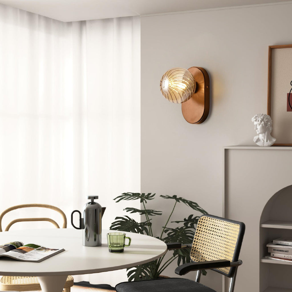 Baldenwren Wood Wall Light-Moonnatur