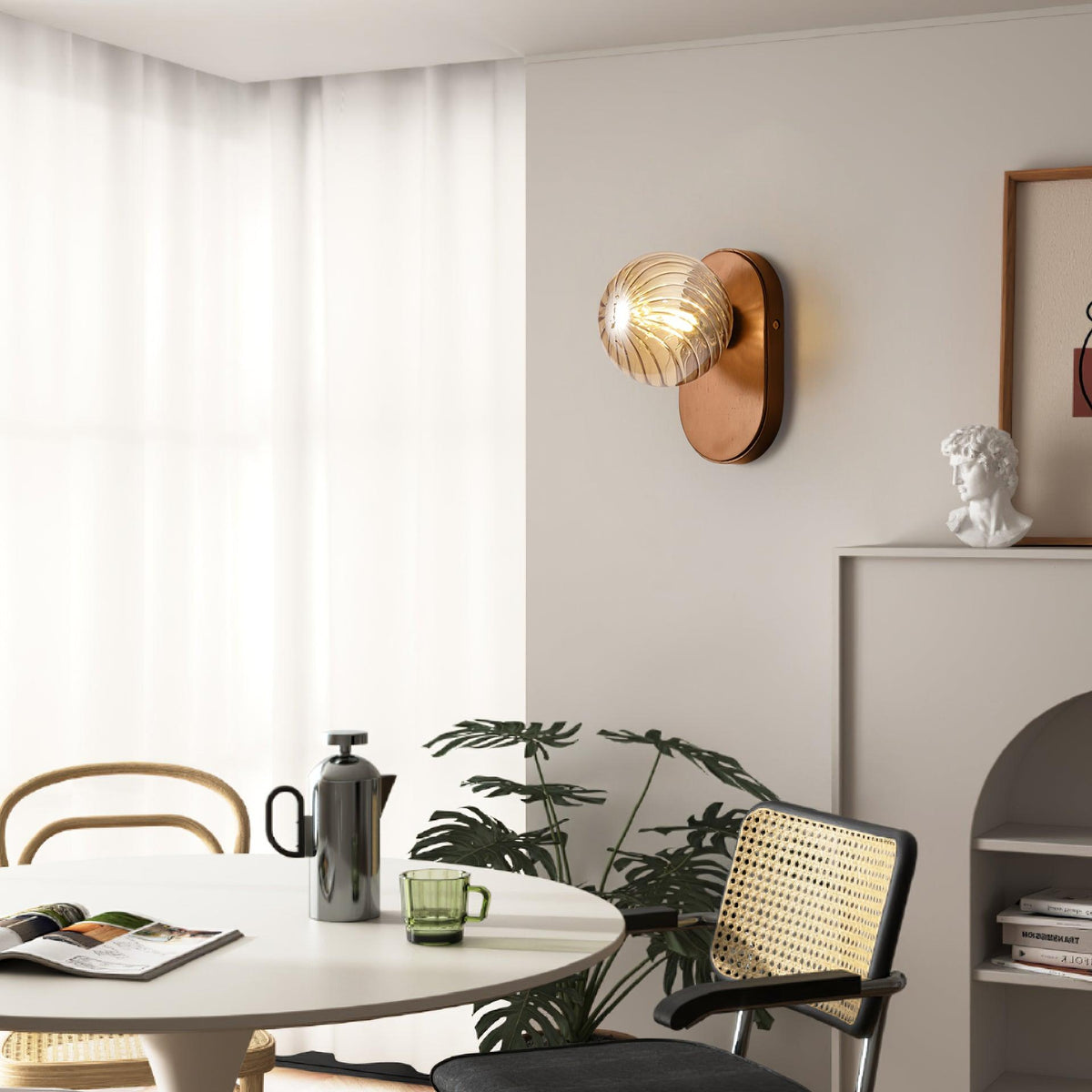 Baldenwren Wood Wall Light-Moonnatur