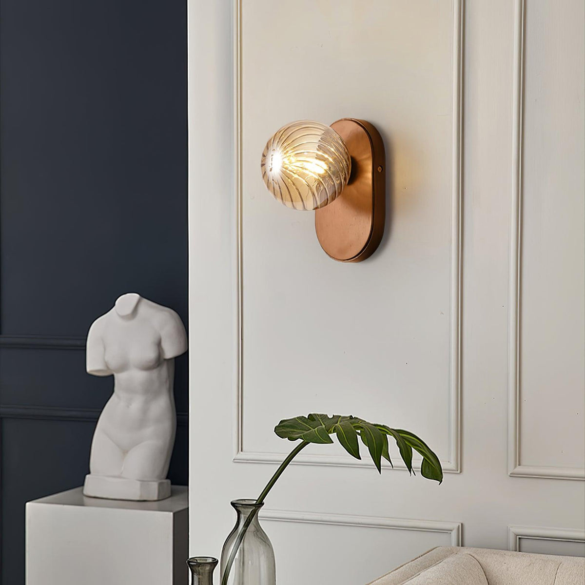 Baldenwren Wood Wall Light-Moonnatur