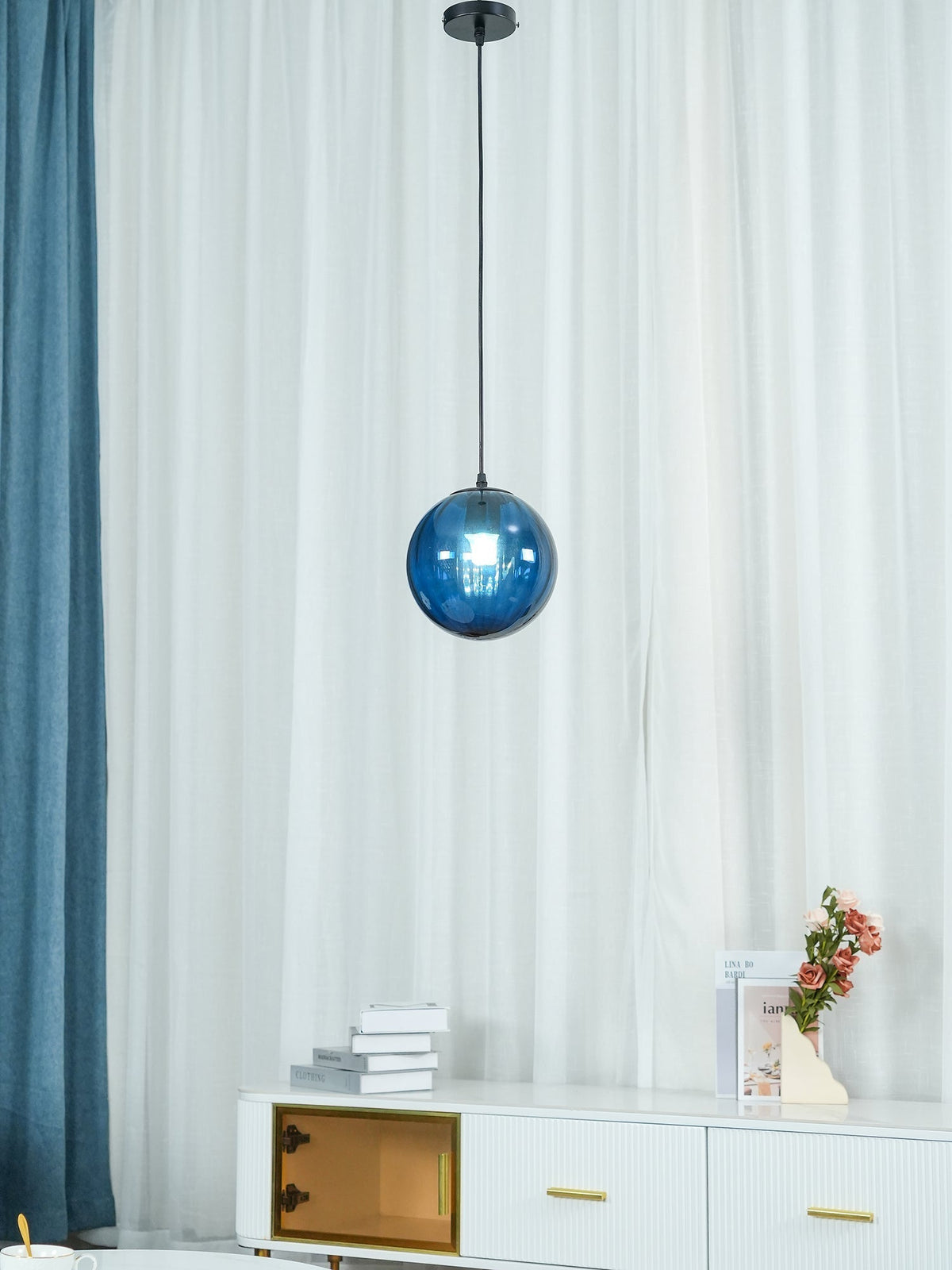 Helmisse Glass Pendant Light-Moonnatur