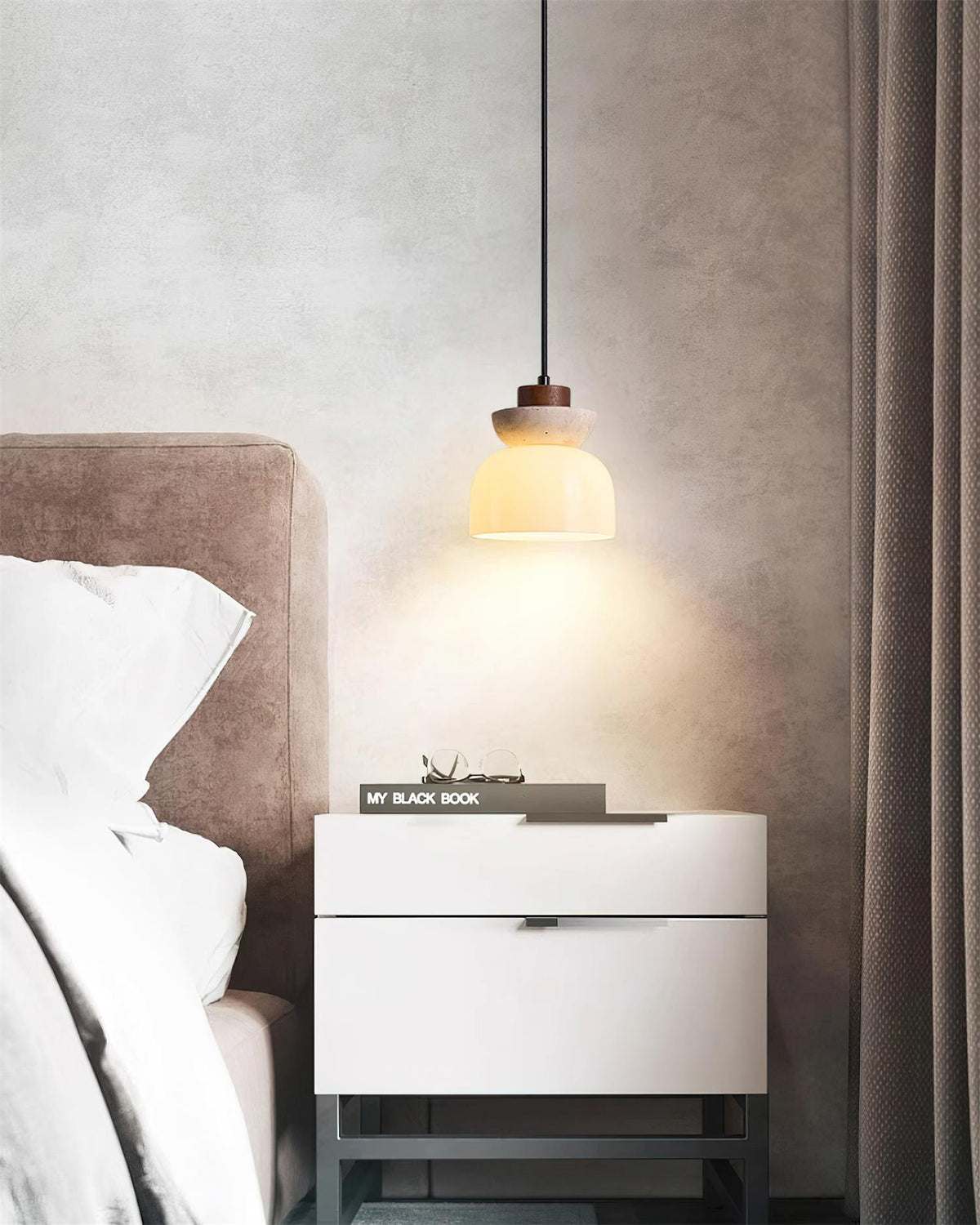 Marvenelle Glass Pendant Light-Moonnatur
