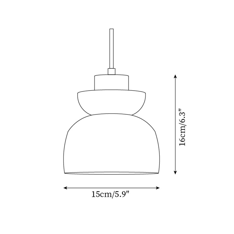 Marvenelle Glass Pendant Light-Moonnatur