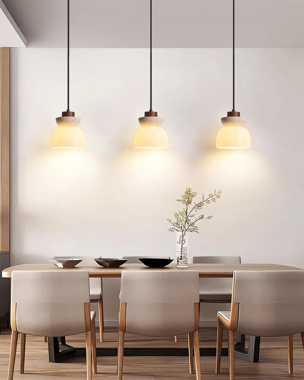 Marvenelle Glass Pendant Light-Moonnatur