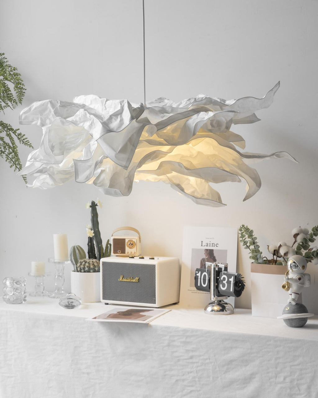 Langrengrove Paper Pendant Light-Moonnatur