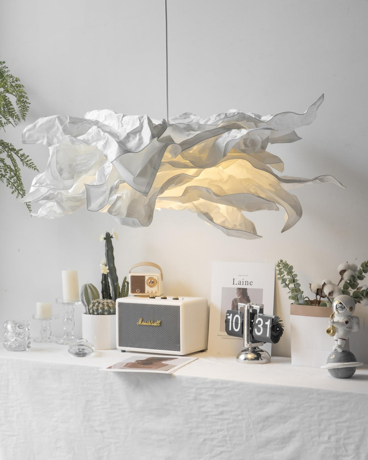 Langrengrove Paper Pendant Light-Moonnatur