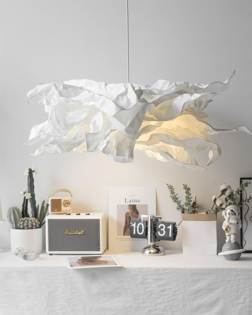 Langrengrove Paper Pendant Light-Moonnatur