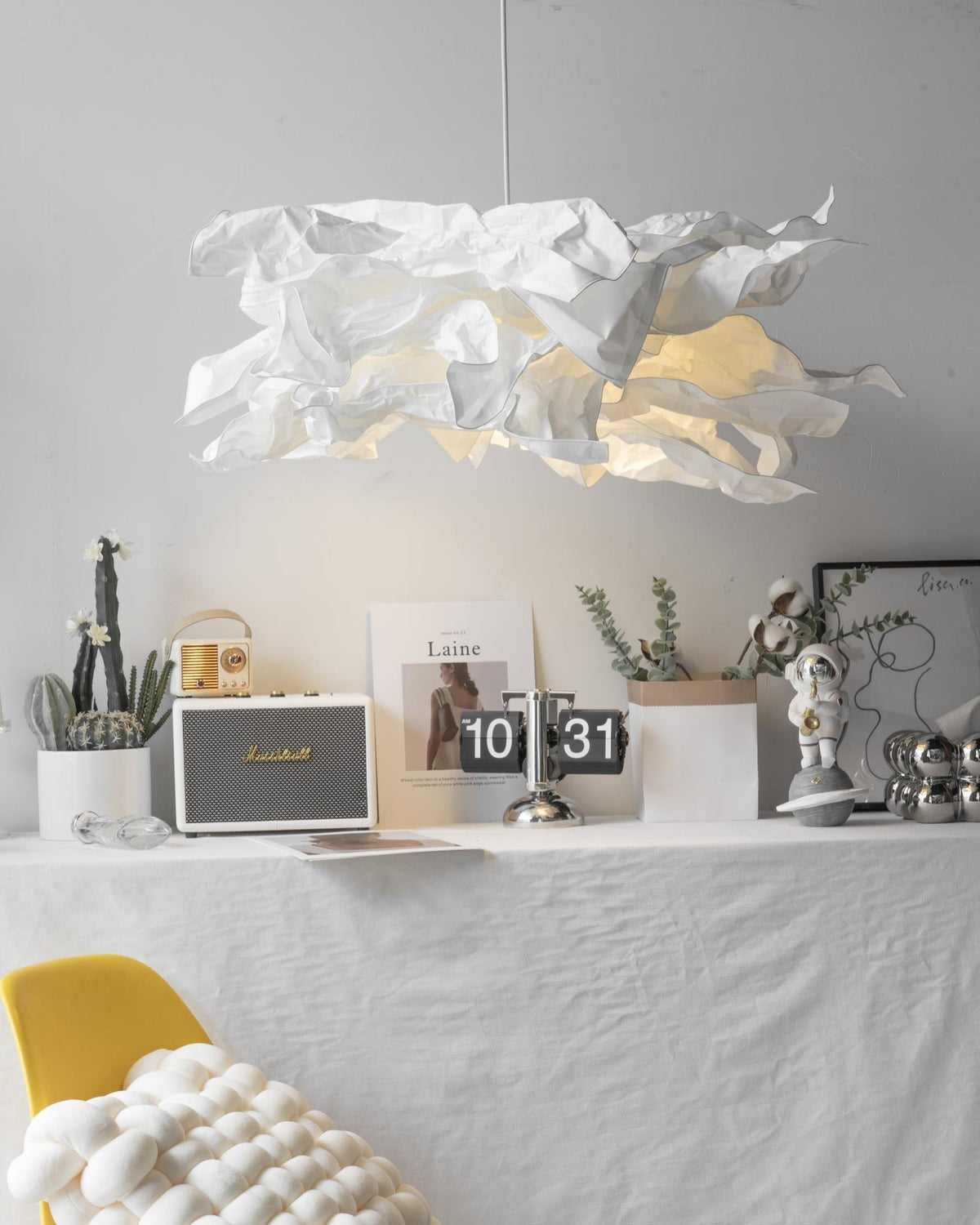 Langrengrove Paper Pendant Light-Moonnatur