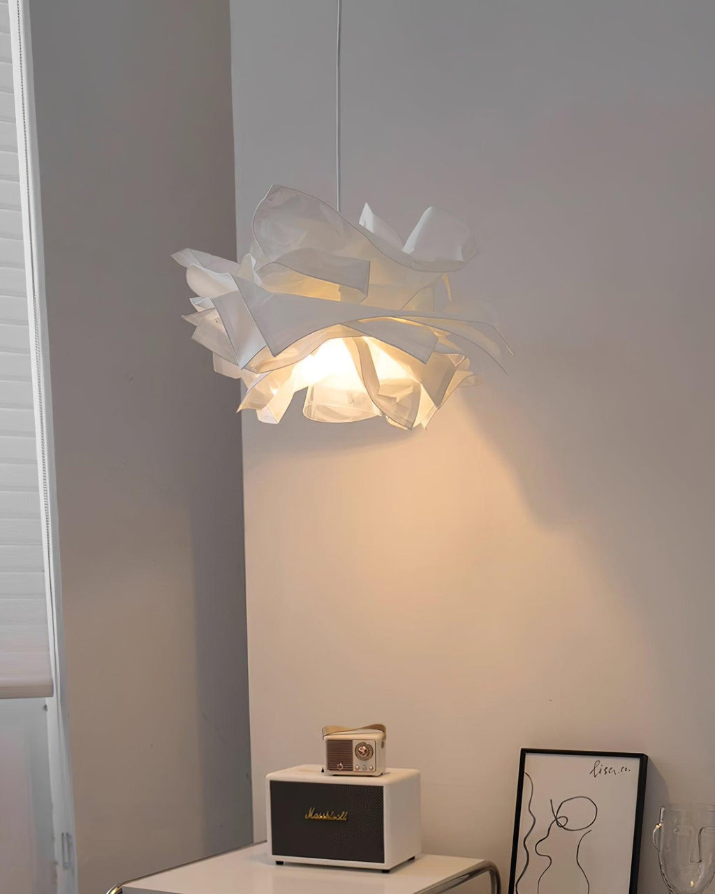 Langrengrove Paper Pendant Light-Moonnatur