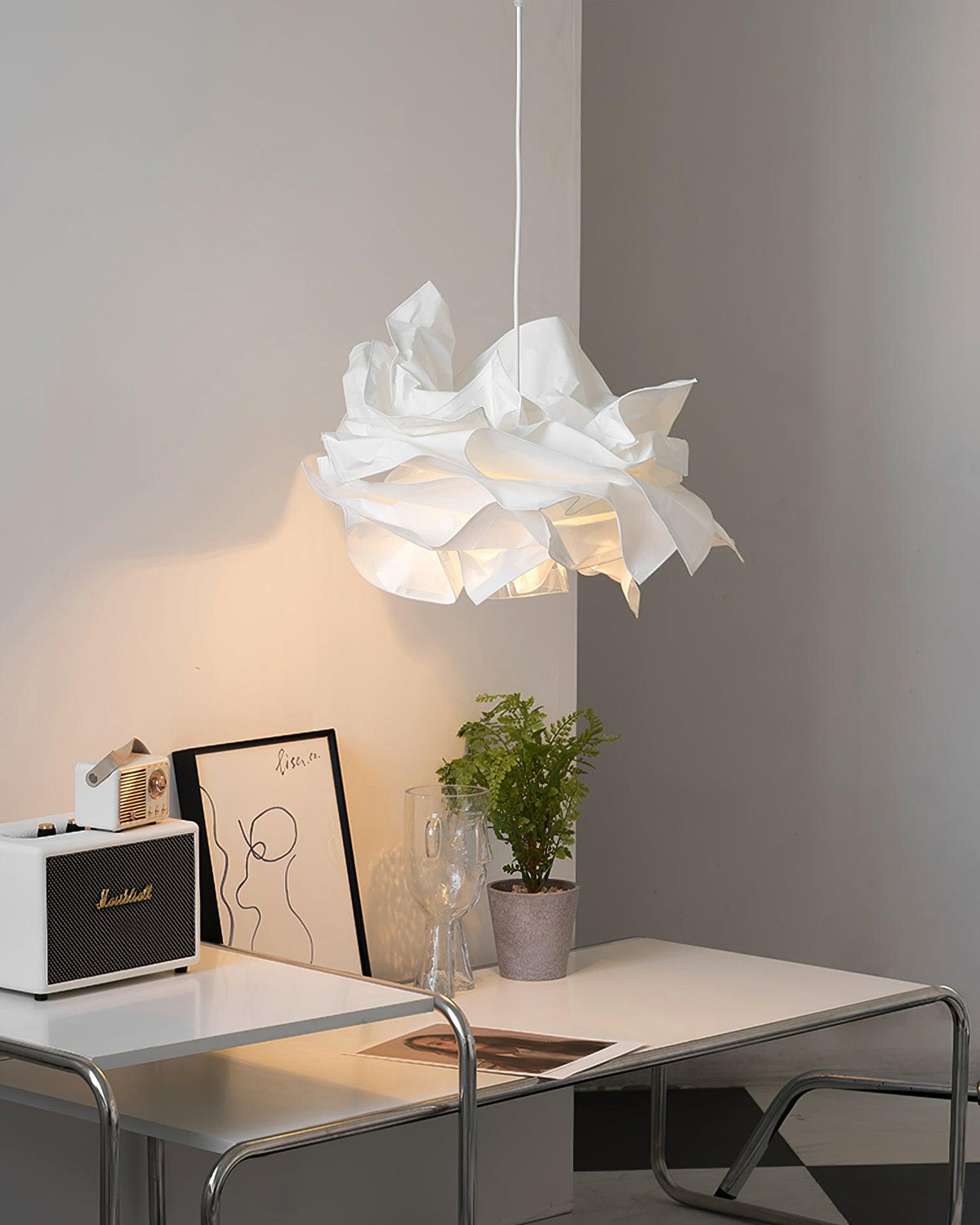 Langrengrove Paper Pendant Light-Moonnatur