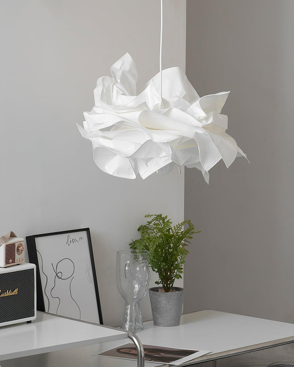 Langrengrove Paper Pendant Light-Moonnatur