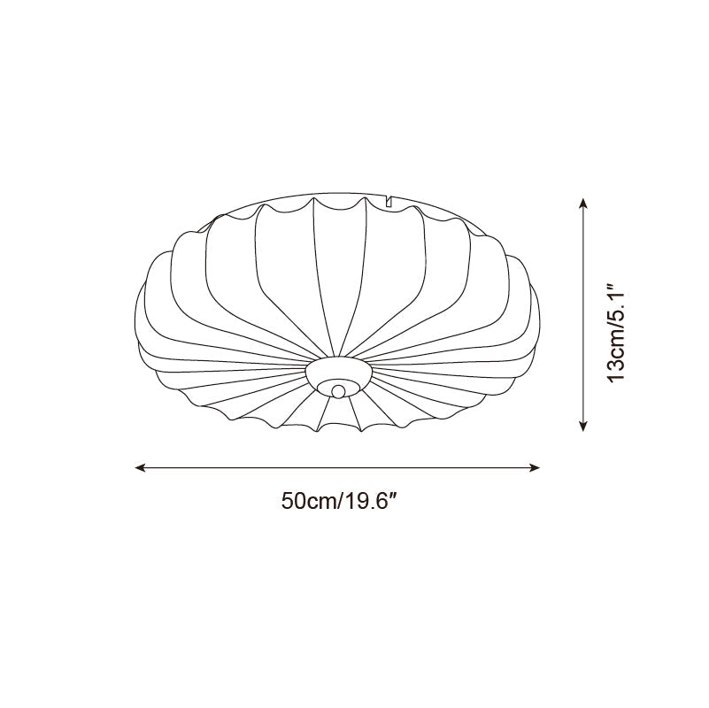Penrelora Fabric Ceiling Light-Moonnatur