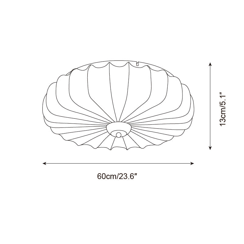 Penrelora Fabric Ceiling Light-Moonnatur
