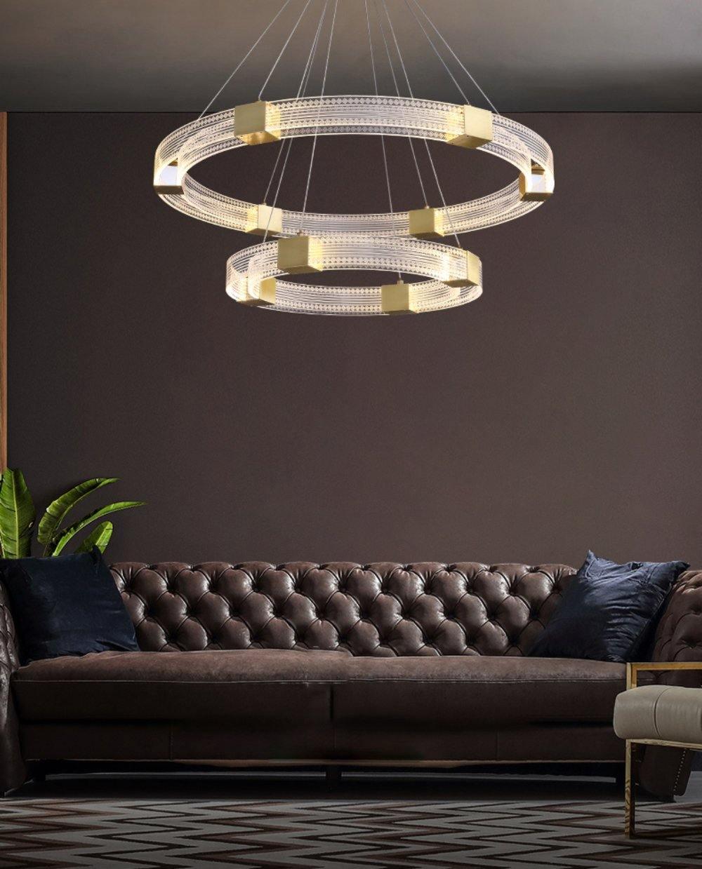 Udrina Aluminium Chandelier-Moonnatur