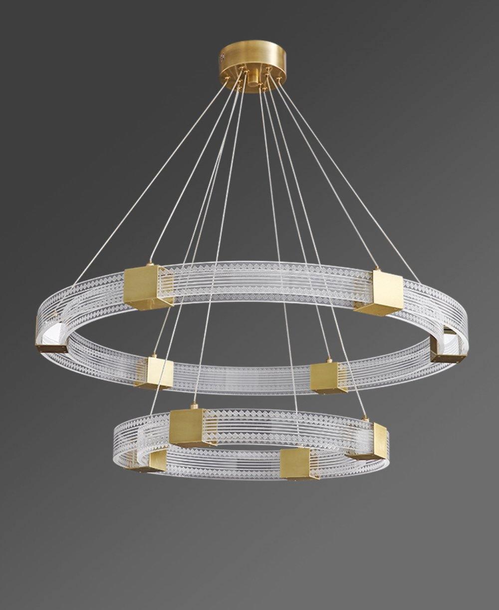 Udrina Aluminium Chandelier-Moonnatur