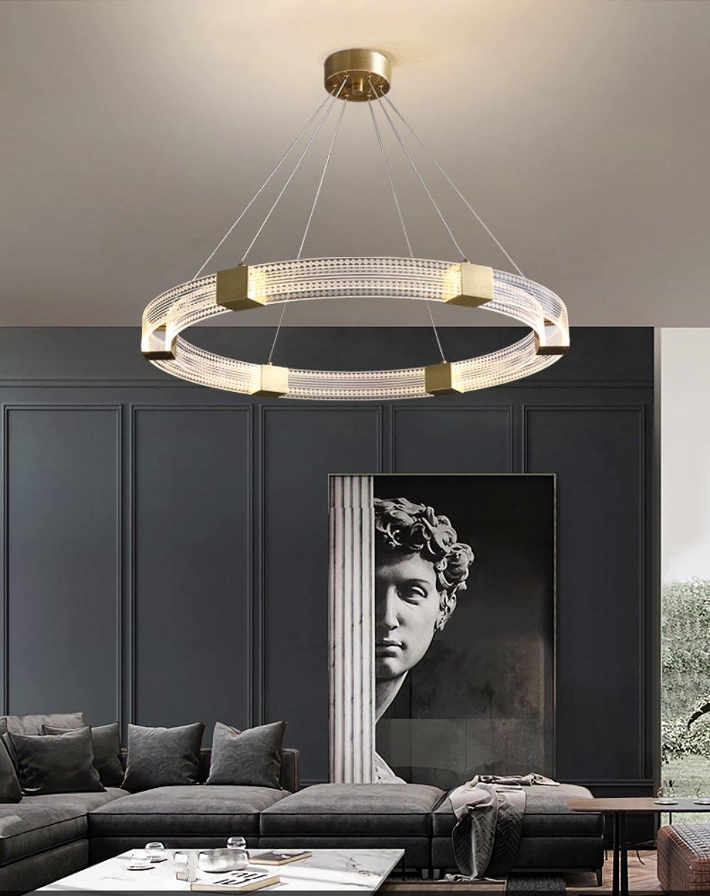 Udrina Aluminium Chandelier-Moonnatur