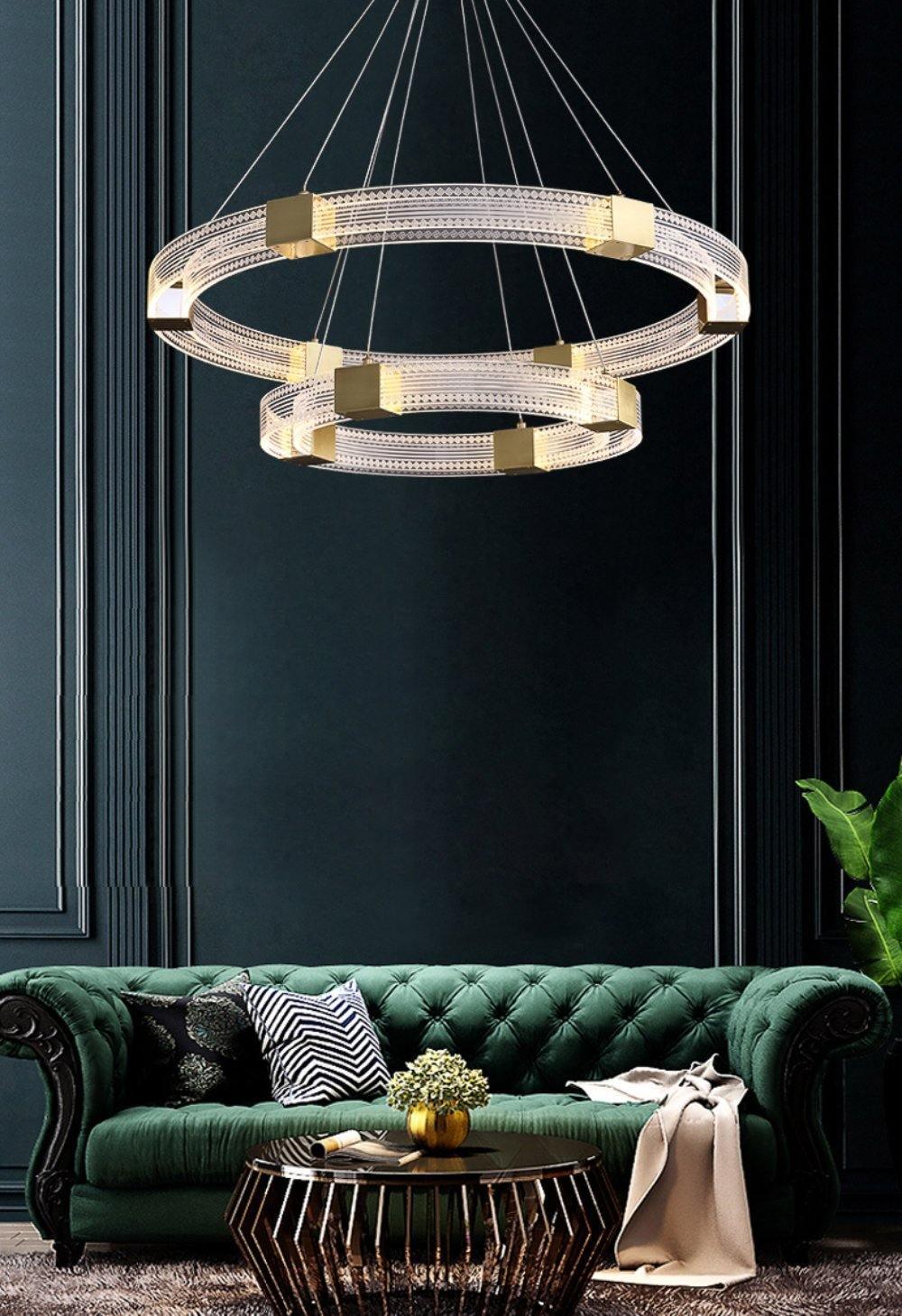 Udrina Aluminium Chandelier-Moonnatur