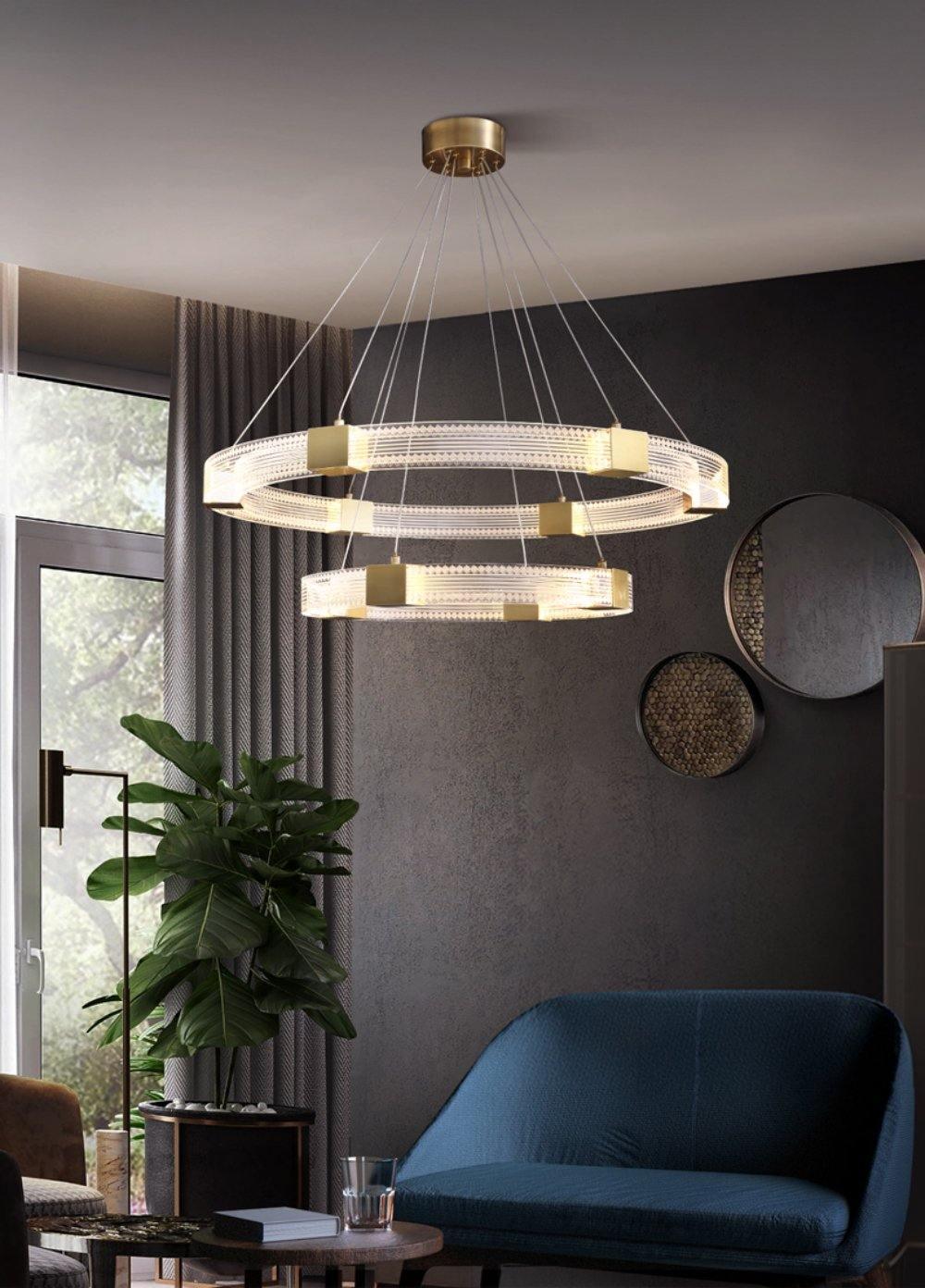 Udrina Aluminium Chandelier-Moonnatur