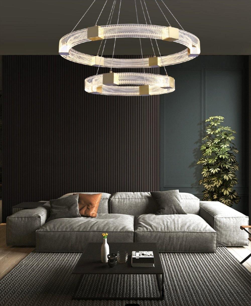 Udrina Aluminium Chandelier-Moonnatur