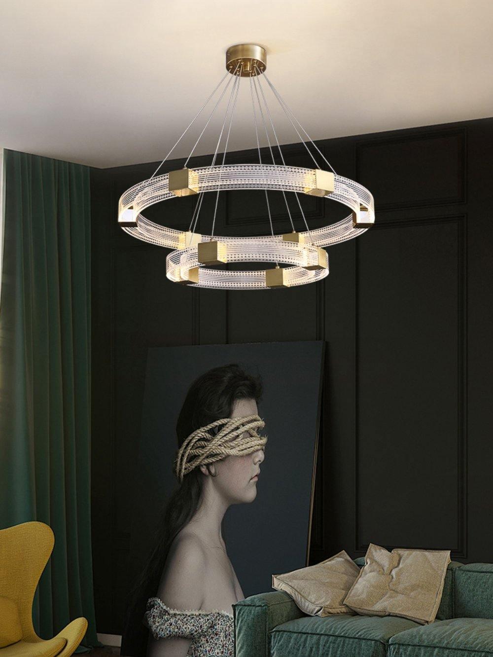 Udrina Aluminium Chandelier-Moonnatur