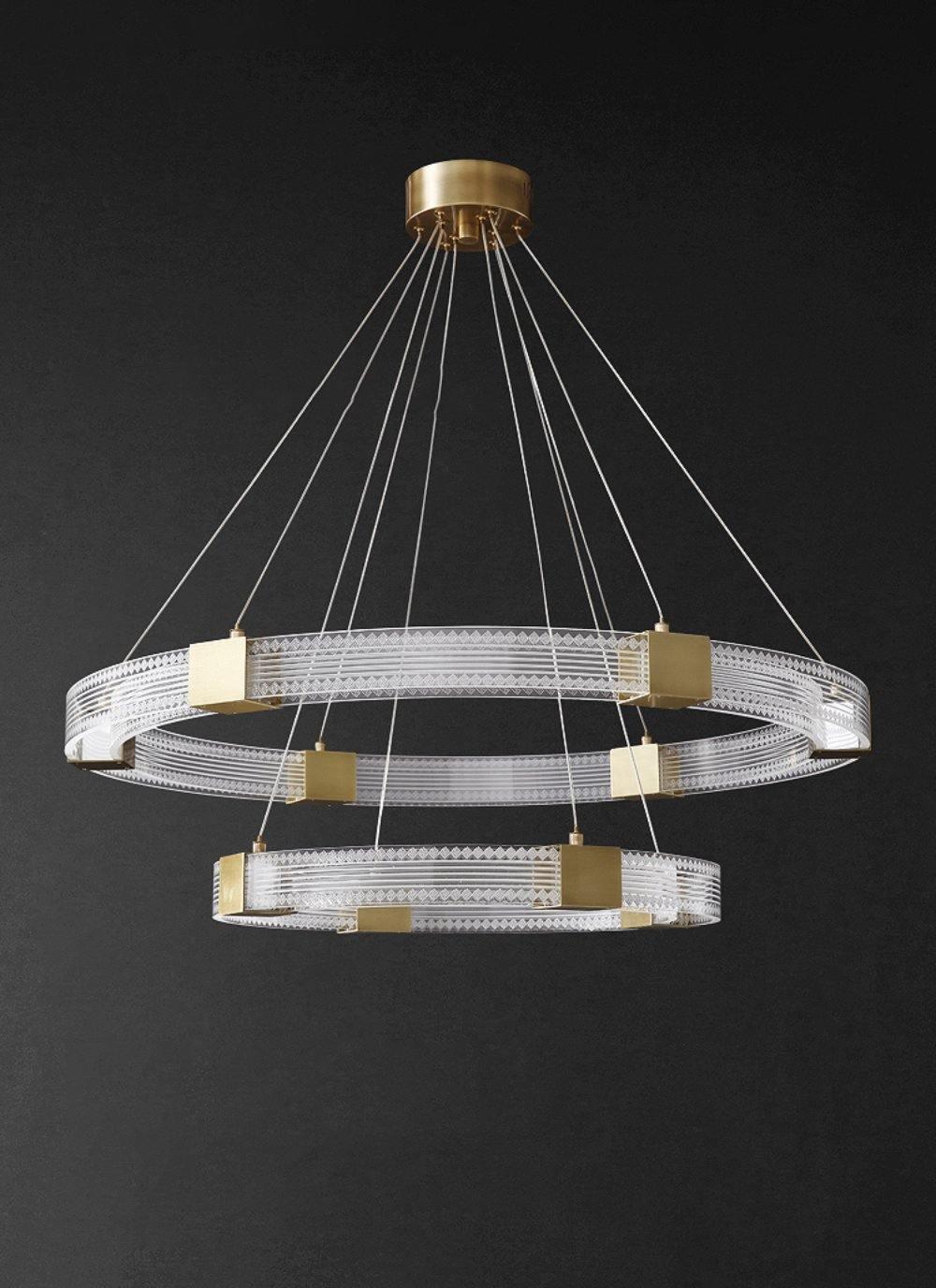 Udrina Aluminium Chandelier-Moonnatur
