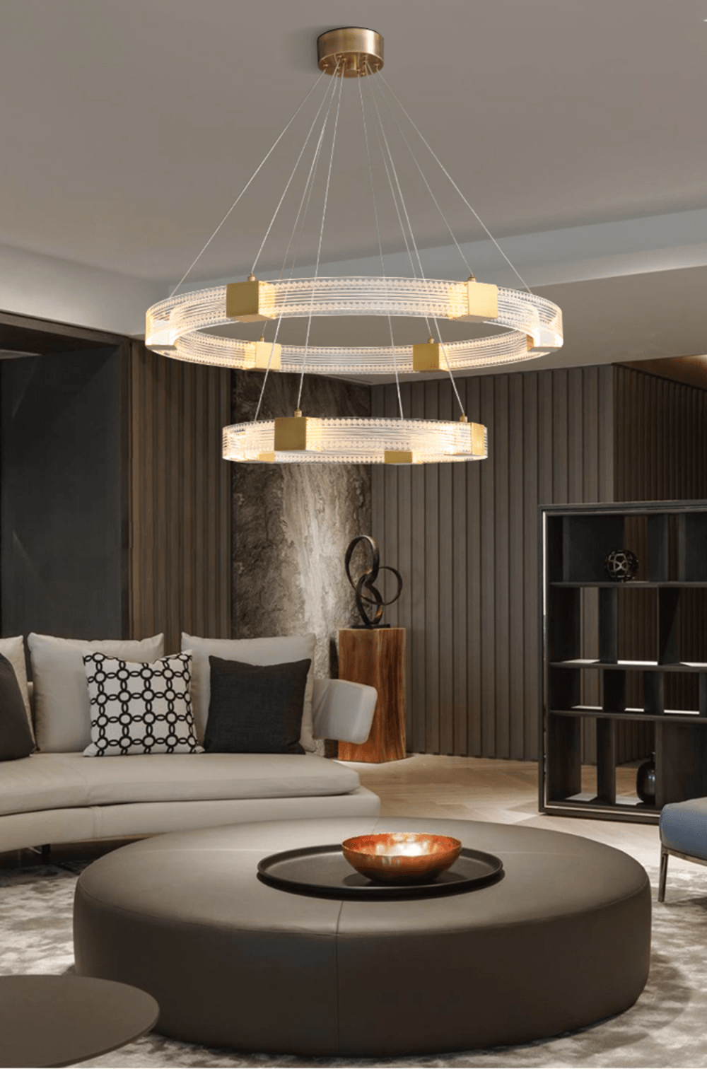 Udrina Aluminium Chandelier-Moonnatur