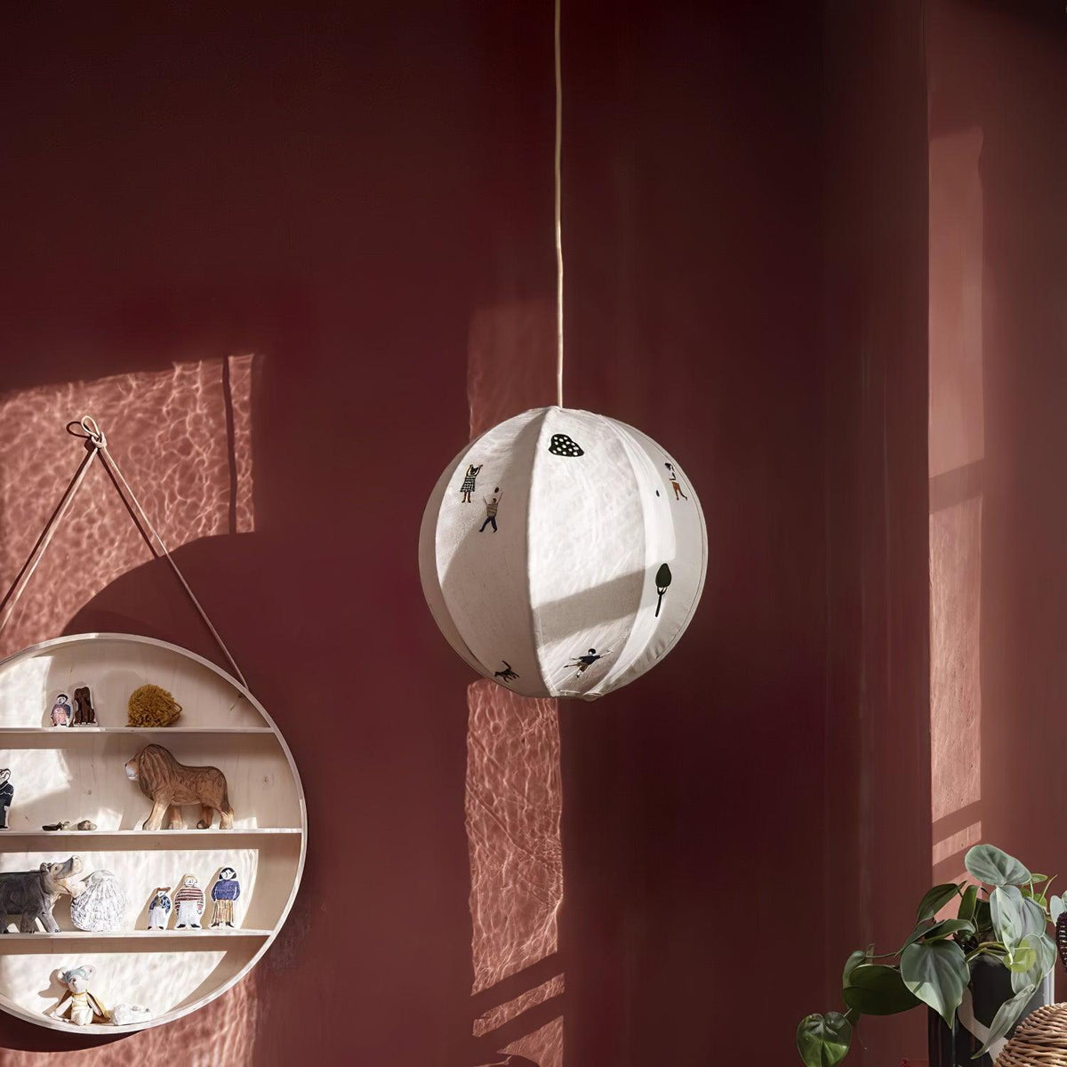Cumberwick Fabric Pendant Light-Moonnatur