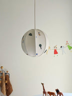 Narenia Fabric Pendant Light-Moonnatur