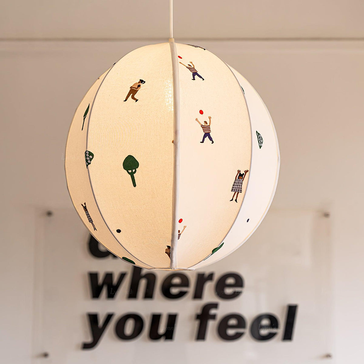 Cumberwick Fabric Pendant Light-Moonnatur
