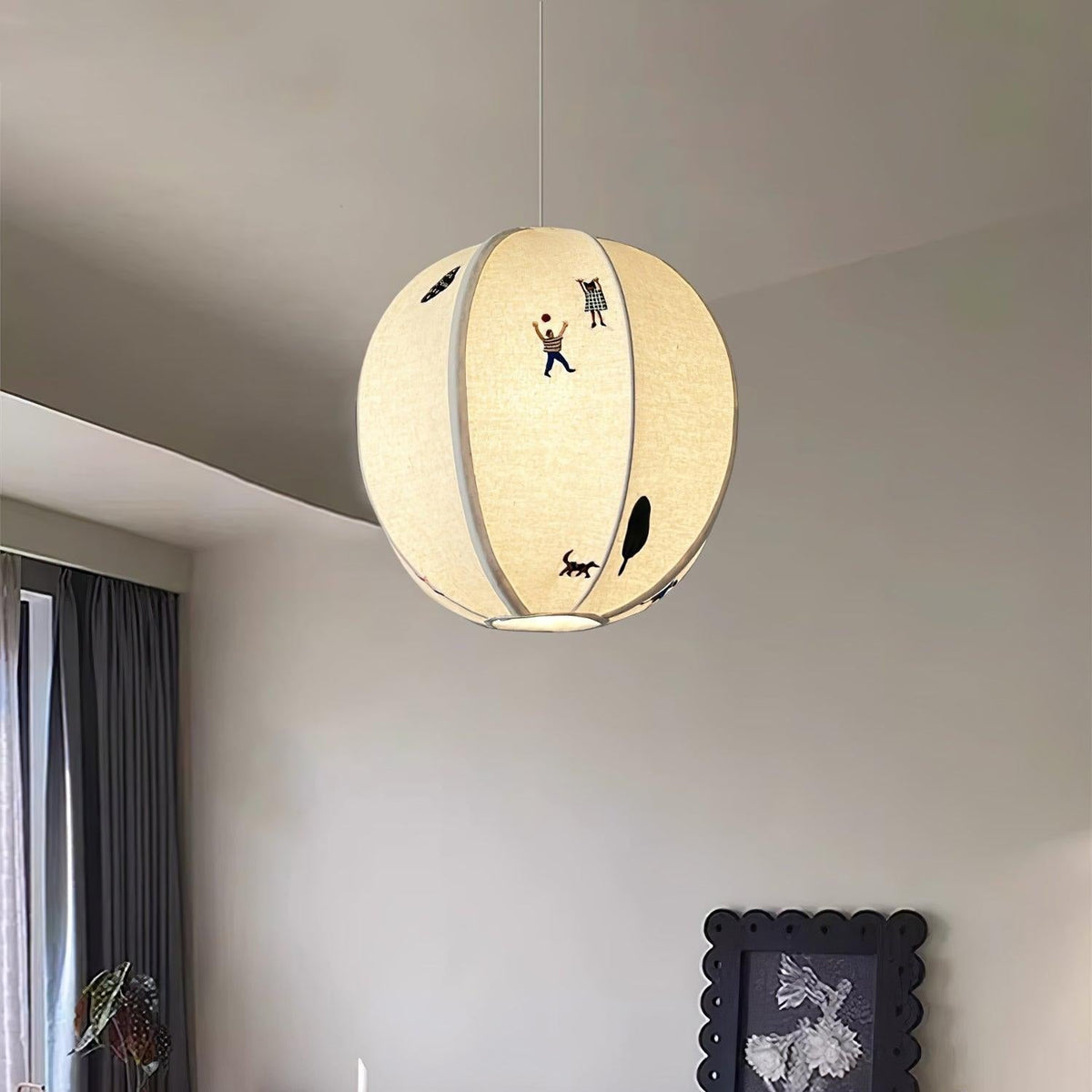 Cumberwick Fabric Pendant Light-Moonnatur